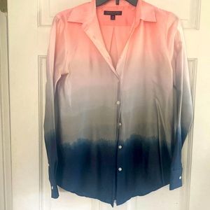 Banana Republic Ombré Button Up Shirt Size XS